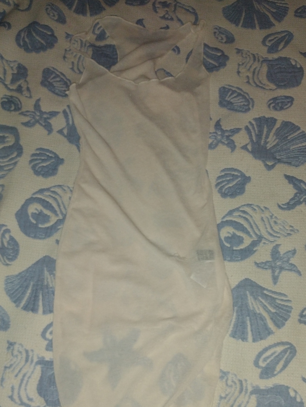 SHEIN Beige Sheer Slip Dress with Thin Straps